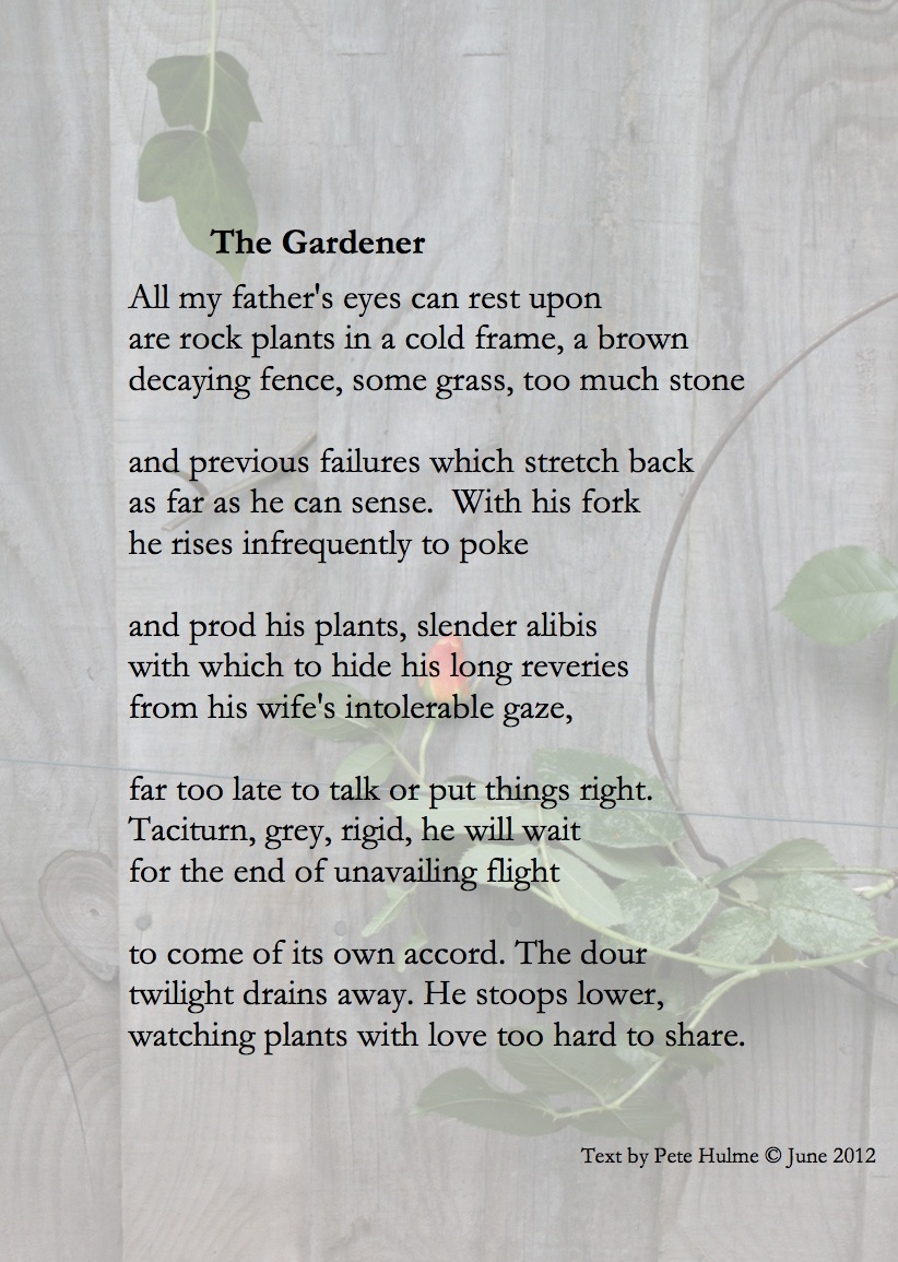 love poems 24 the gardener